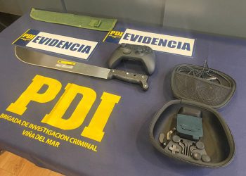 PDI detiene a sujeto que portando un machete realizó robo con intimidación en Viña del Mar