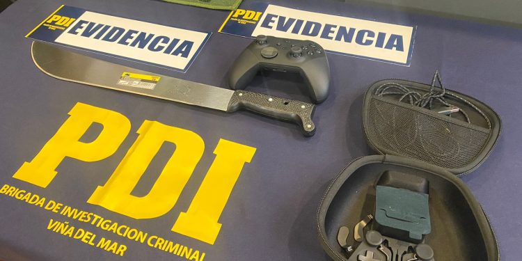 PDI detiene a sujeto que portando un machete realizó robo con intimidación en Viña del Mar