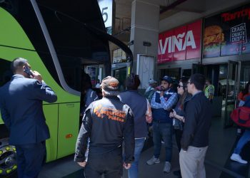 Organismos públicos realizaron fiscalización a buses en terminal rodoviario de Viña del Mar