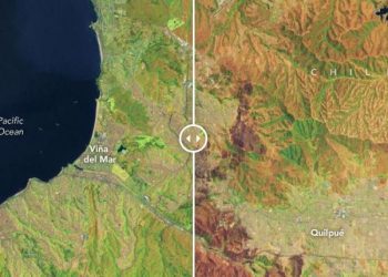 Informe de la NASA Revela Desoladoras «Cicatrices Infernales» en Valparaíso Tras Devastadores Incendios Forestales