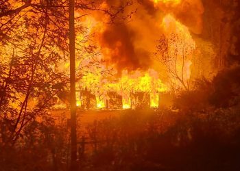 Pérdida total en Limache: Incendio arrasa con Hotel Boutique La Caballeriza