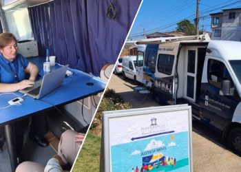 Bus de la Justicia sigue prestando apoyo a las personas damnificadas por los incendios en la región de Valparaíso