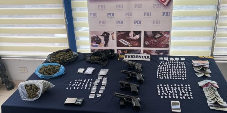 Operativo PDI: con armas y droga cae agrupación delictual en Quintero