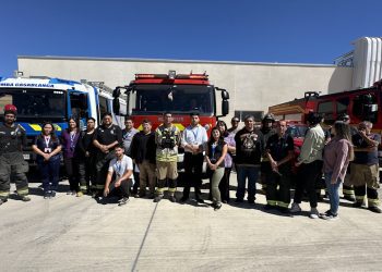 Cuerpo de Bomberos de Casablanca conoce  sistema de respuestas ante emergencias del nuevo Hospital San José
