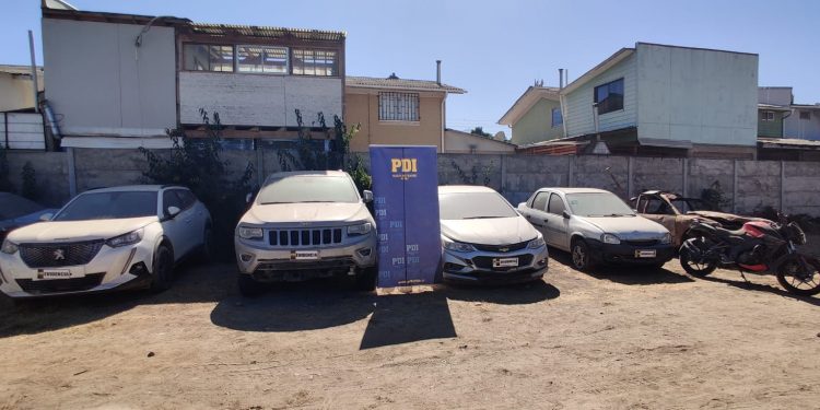 PDI La Calera recupera en aparcadero catorce vehículos robados