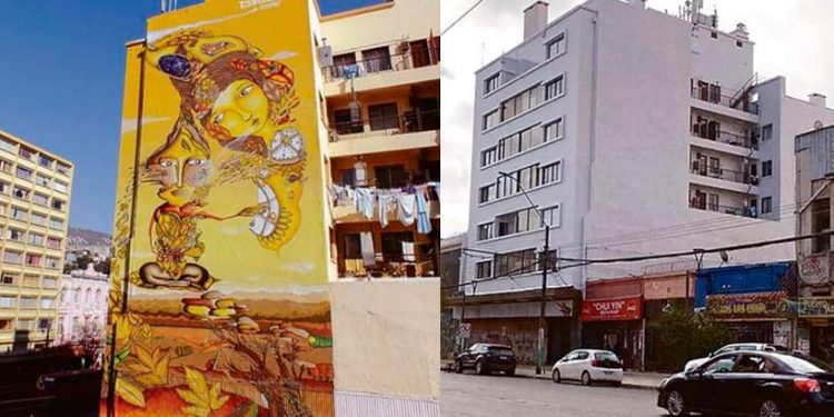 Histórico mural en Valparaíso fue borrado sin previo aviso