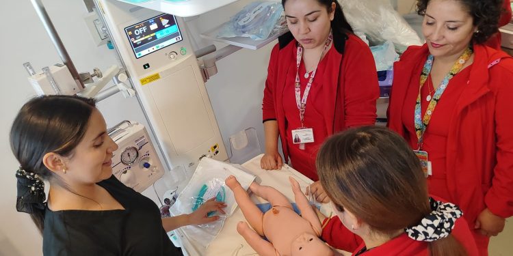 Hospital Dr. Gustavo Fricke capacita al equipo de matronería en reanimación neonatal