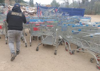 En operativos Municipales retiran alrededor de 500 carros de supermercado de las calles de Viña del Mar