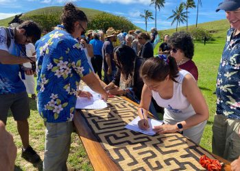 Sernapesca participó de la Cumbre de Líderes del Pacífico en Rapa Nui: Comprometidos con el cuidado de los océanos
