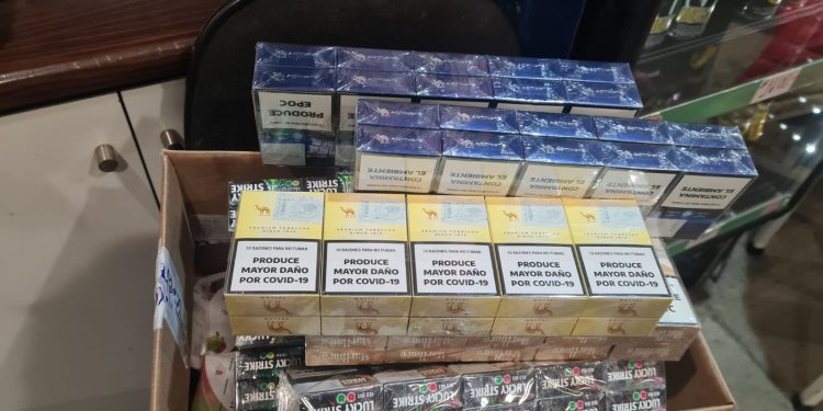 Confiscan más de 11.800 cigarrillos de contrabando en Villa Alemana