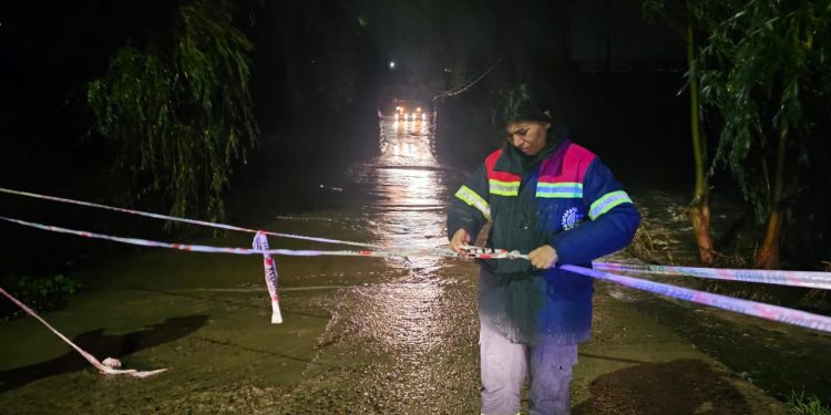 Alcaldesa Melipillán entregó balance durante las primeras horas del temporal