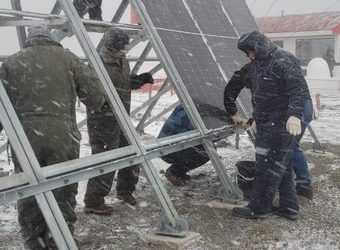 Retiro de paneles solares en Tierra del Fuego