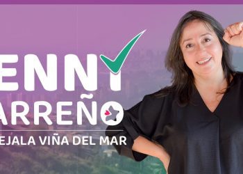 La dirigenta del cerro Forestal camino al concejo municipal de Viña del Mar