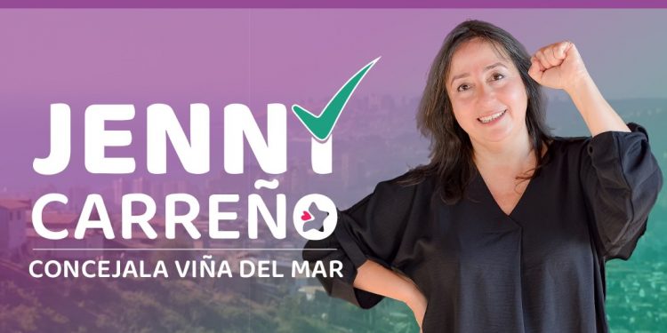 La dirigenta del cerro Forestal camino al concejo municipal de Viña del Mar