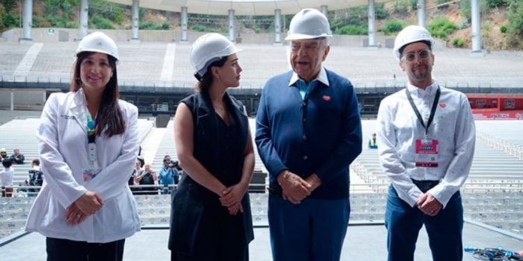 Alcaldesa Macarena Ripamonti y Don Francisco inspeccionaron la Quinta Vergara con miras al cierre de la Teletón 2004