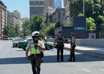 Balacera deja un muerto y un detenido en pleno centro de Santiago