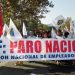 Masivo paro nacional de la CUT y Funcionarios Públicos