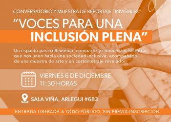 “Voces para una inclusión plena”: Conversatorio e inauguración por la diversidad en Sala Viña