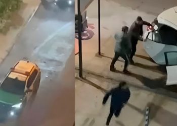 Vecinos frustran encerrona en La Florida lanzando objetos y hasta sillas a delincuentes