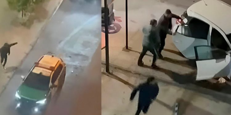 Vecinos frustran encerrona en La Florida lanzando objetos y hasta sillas a delincuentes