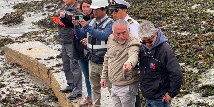 Graves daños en el borde costero de Algarrobo debido a las marejadas