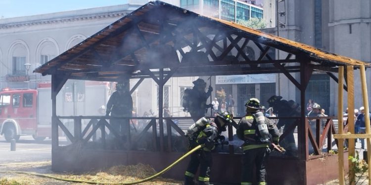 Confirman intencionalidad en incendio de pesebre en Concepción