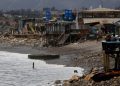 Playa La Boca se queda sin zona de arena tras intensas marejadas en Concón