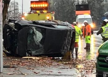 Accidente con un muerto, desvíos y tránsito lento en Santiago