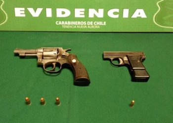 Detienen a hombre y mujer que portaban armas de fuego en Viña del Mar