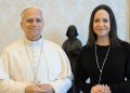 Papa León XIV recibe en audiencia privada a María Corina Machado