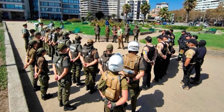 16 personas detenidas y seis prófugos de la justicia dejó Ronda Impacto en Viña