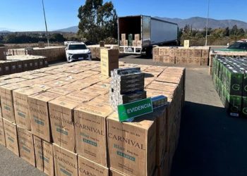 Incautan más de 832 mil cajetillas de cigarros en la Ruta 5 Norte