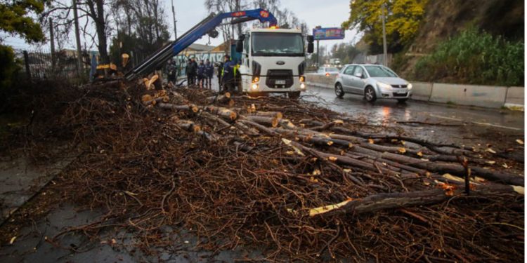 Cierre de tránsito y preparativos para retirar pasarela Yolanda ante riesgo de colapso en medio de sistema frontal