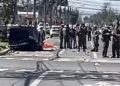 Conductor civil y delincuente mueren tras choque durante persecución por robo de cigarrillos en Maipú