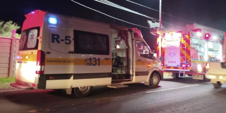 Dos personas fallecidas deja grave accidente en Olmué
