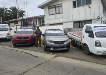 SEBV recupera cinco vehículos robados en Valparaíso y Viña del Mar