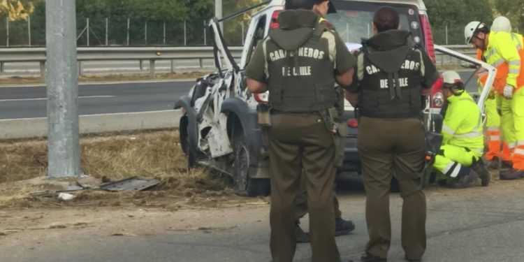 Dos personas mueren tras violento accidente de tránsito en Quilpué